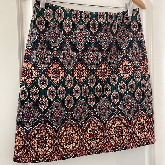 LOFT 4 Corduroy skirt geometric lined - Picture 2 of 10
